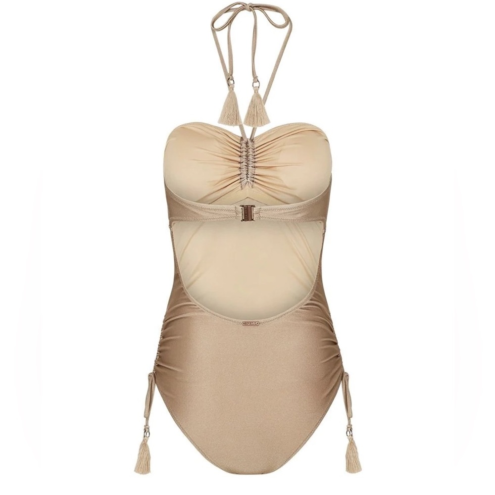 NWT Spell ⁺₊⋆ ☾⋆⁺ Waterfall One Piece in Taupe Peacock - Picture 6 of 11